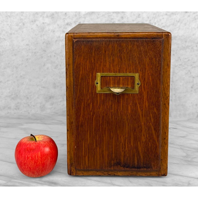 - An Original 1910's Card Catalog Single Drawer Cabinet - Made by Shaw-Walker - Unusually Sized File Drawer - Taller Than...