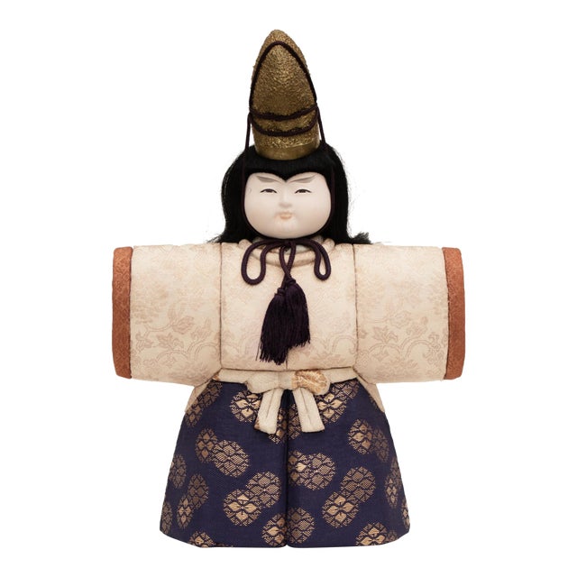 Large Late Showa to Heisei Era Japanese Decorative Hina Doll "Prince" For Sale