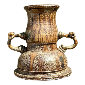 Vintage Original 2 Handle Studio Pottery Vase