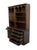 Sprague and Carleton Country Cabinet Solid Knotty Pine Maker Rustic Americana Style 56" Custom Wall Unit / Bookcase W. Cabinets For Sale - Image 9 of 17
