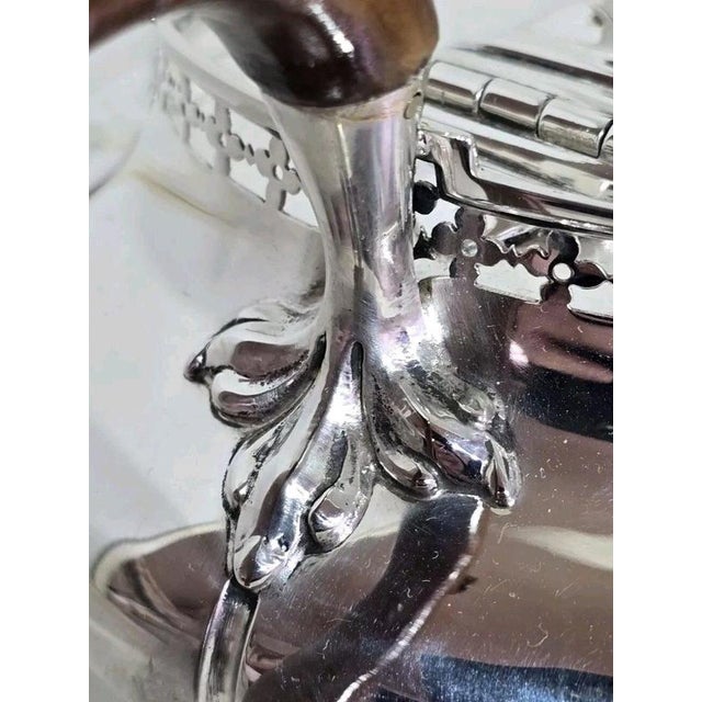 Antique English Sterling Silver Teapot, Sheffield, 1912 For Sale - Image 9 of 17