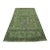 Tabriz Rug 6’3” X 9’3” Green Wool Vintage Overdyed Hand-Knotted Carpet For Sale