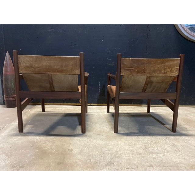 1960s A Pair of Roxinho Armchairs Designed by Michel Arnoult For Sale - Image 4 of 9