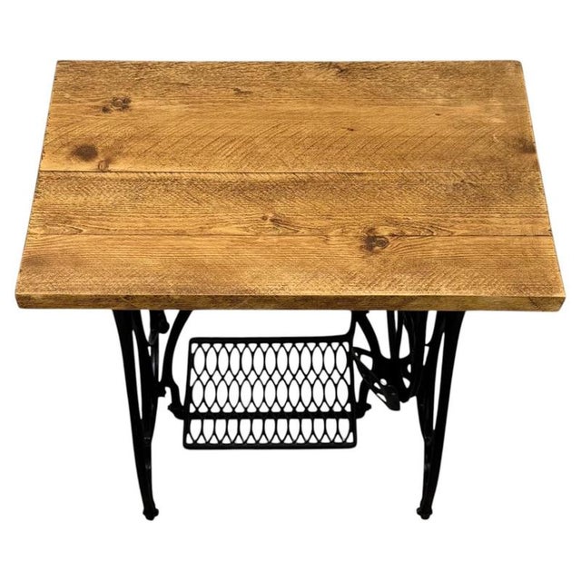 Antique Industrial Style Cast Iron Side Table, 1900s For Sale - Image 4 of 10