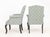 Early 21st Century Mitchell Gold Blue Upholstered Armchairs, Pair For Sale - Image 5 of 7