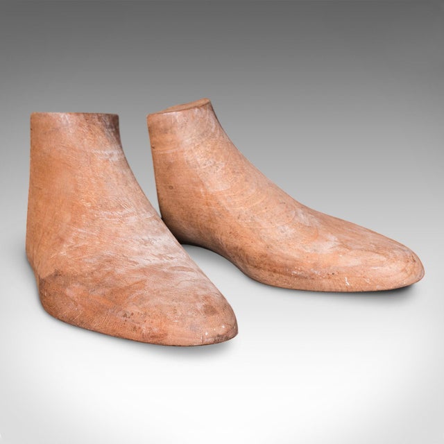 Antique Bootmaker's Last, English Leather, Beech Boots Stretcher, Maxwell London For Sale - Image 6 of 12