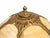 1930s Vintage Art Nouveau Style Amber Glass Table Lamp With Ornate Metalwork For Sale - Image 5 of 8