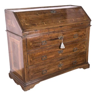 Antique Walnut Secretaire, 1700s For Sale