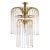 Hollywood Regency Italian Mid-Century Brass Lamp with Blown Murano Glass Straws For Sale - Image 10 of 10