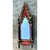 Vintage Gothic Revival Wood and Mirrored Glass Wall Mirror For Sale - Image 4 of 12