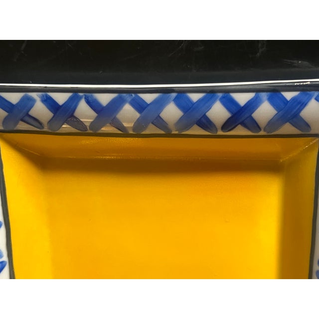 Ceramic Vintage Handpainted French Catchall by Hilton McConnico For Sale - Image 7 of 9