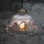 Mid-Century Modern Vintage French Holophane Clear Pressed Glass Pendant Light For Sale - Image 3 of 6
