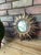 Vintage Mid Century Modern Gilded 12.5" Sunburst Wall Accent Mirror For Sale - Image 14 of 17