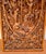 Vintage Wood Wall Plaque Chinese Hand Carved Panel High Relief Figural Asian 3d For Sale - Image 9 of 16