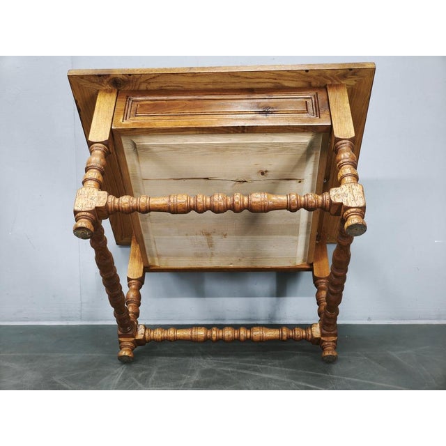 Large European Oak Nightstands, 1980s, Set of 2 For Sale - Image 4 of 18