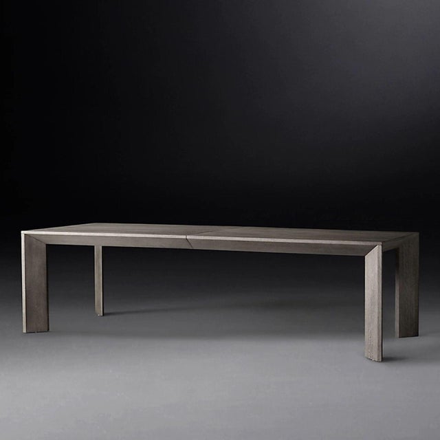 Modern Restoration Hardware Arles Rectangular Dining Table For Sale - Image 3 of 5