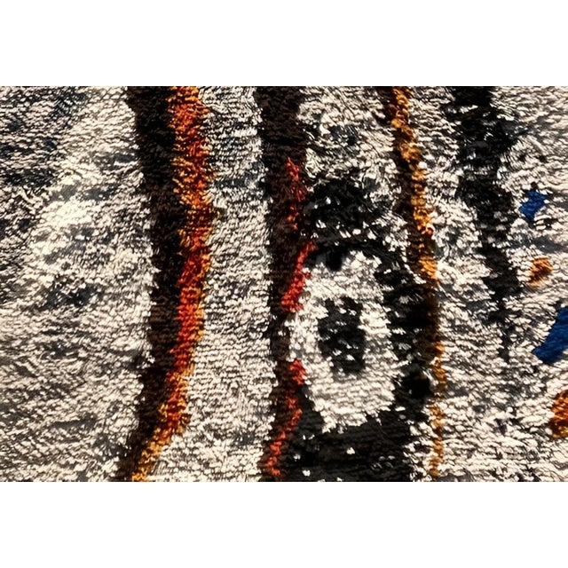 Scandinavian Modern Hand-Knotted Rug, 1970s For Sale - Image 4 of 16