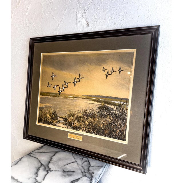 Roland Clark Aquatint Etching, "Open Water" For Sale - Image 4 of 7