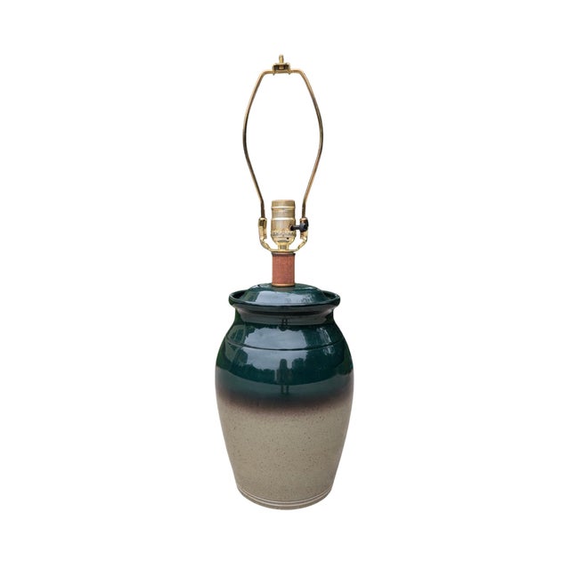 Vintage Studio Pottery Table Lamp For Sale - Image 11 of 11