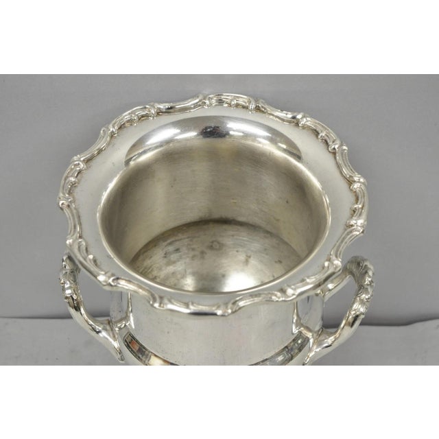 Leonard Vintage Leonard Silver Plated Trophy Cup Urn Champagne Chiller Bar Ice Bucket For Sale - Image 4 of 16