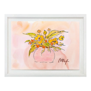 Peter Max, Spring Bouquet (Framed, Original Mixed Media on Paper)