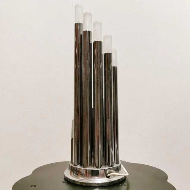 Mid-Century Modern Vintage Spiral Table Lamp attributed to Goffredo Reggiani for Reggiani, 1970s For Sale - Image 3 of 8