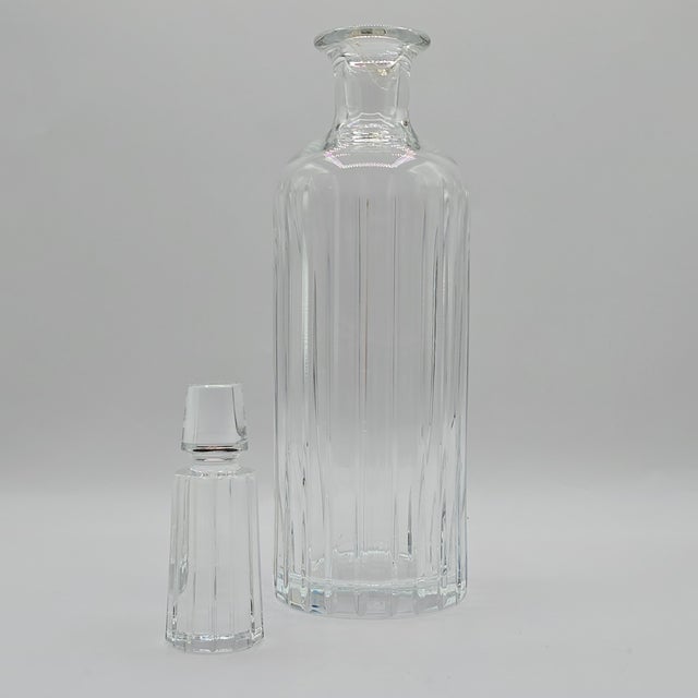 Contemporary Baccarat Crystal Harmonie Round Decanter For Sale - Image 3 of 8