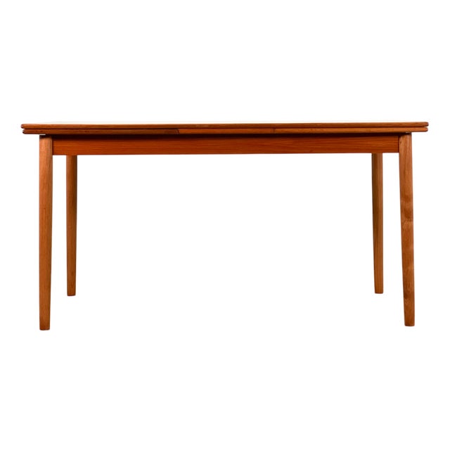 Danish Extending Table in Teak, 1950s For Sale