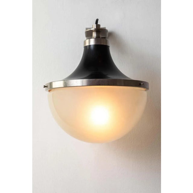 Black 1960s Sergio Mazza 'Pi' Wall Lamp for Artemide For Sale - Image 8 of 13