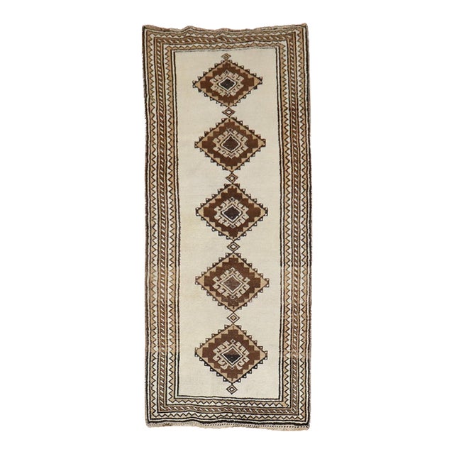 Vintage Persian Gabbeh Runner - 3'4" x 7'8" For Sale