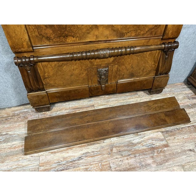 Art Deco Center Bed in Mahogany, 1930s, in Good conditions. Designed 1920 to 1949