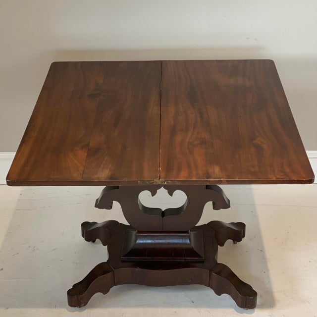 19th Century American Empire Mahogany Game Table For Sale In New York - Image 6 of 9