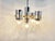 Vintage Italian Glass and Chrome Chandelier, 1970s For Sale - Image 3 of 13