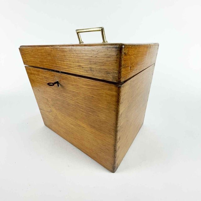 Oak Box with Liquor Bottles, 1800, Set of 3 For Sale - Image 12 of 13