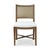 This chair features a wooden frame finished in a warm straw wash, providing both durability and a timeless appeal. The...
