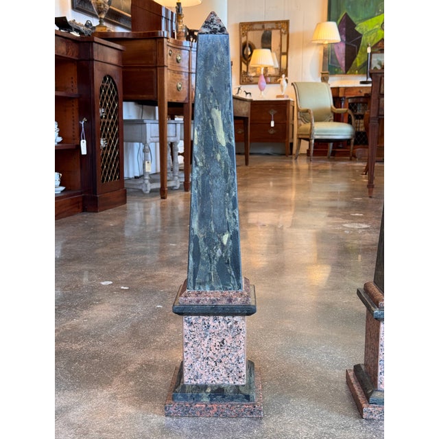 1920s Pair of 1920s Granite Obelisks For Sale - Image 5 of 11