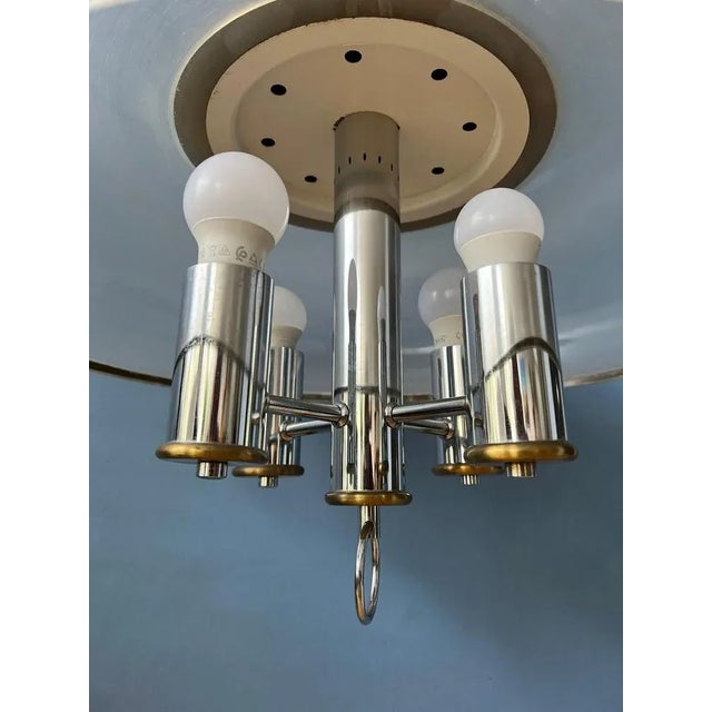 White Space Age Pendant Lamp For Sale - Image 8 of 11