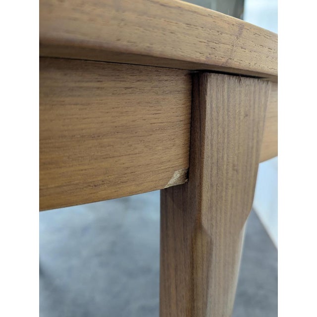 Brown Vintage Scandinavian Table in Teak For Sale - Image 8 of 13