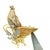 Metal Diamond 18k Butterfly Two Tone Gold Animated Moveable Pendant/Brooch For Sale - Image 7 of 9