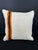 Turkish Hemp Pillow Cushion Natural Beige Orange Cushion Cover 20x20 For Sale - Image 4 of 4