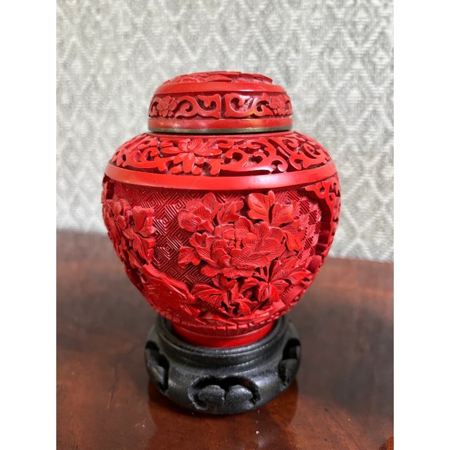 Vintage Chinese Cloisonne Jars - a Pair For Sale - Image 4 of 6