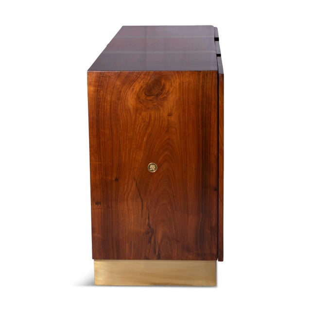 Boston Mills Becrux Contemporary Rosewood Finish Console From Boston Mills For Sale - Image 4 of 10