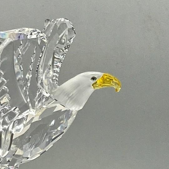 Swarovski Swarovski Crystal Bald Eagle Figurine (#248003 - Mint Condition With Original Inner and Outer Boxes, Retired) For Sale - Image 4 of 15