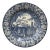 19th Century Victorian Blue and White Staffordshire Plate For Sale