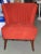 1960s Red Cocktail Chair, 1960s For Sale - Image 5 of 8