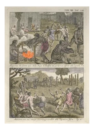 Ceremonies in the Hudson Bay - by G. Pivati - 1746-1751 1746-1751