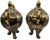 Vintage Royal Satsuma Style Lidded Cachet Pots - A Pair For Sale - Image 10 of 12