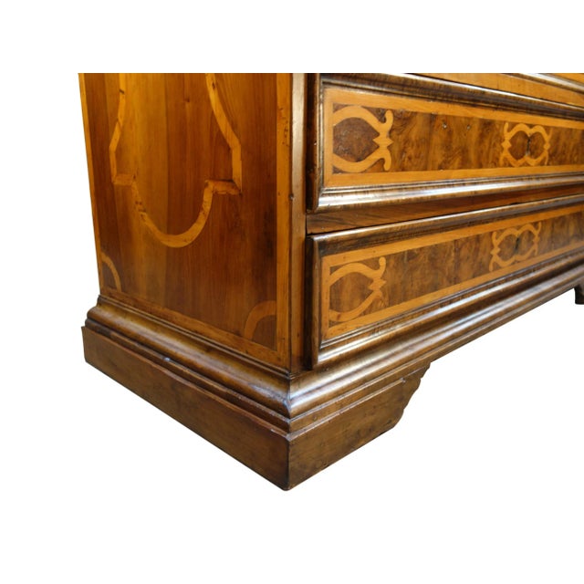 French Late 17th Century Louis XIV Italian Walnut Scrittorio Con Scarabattolo, Burl & Inlay For Sale - Image 3 of 12