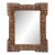 Vintage Marquetry Wood Inlay Mirror Frame With Mother-of-Pearl For Sale