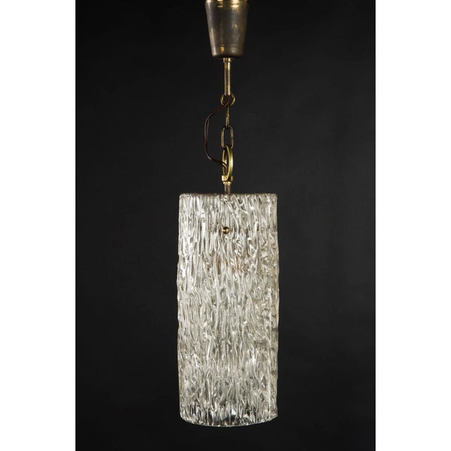 Structured Glass Pendant from Kalmar, 1950s For Sale - Image 6 of 6
